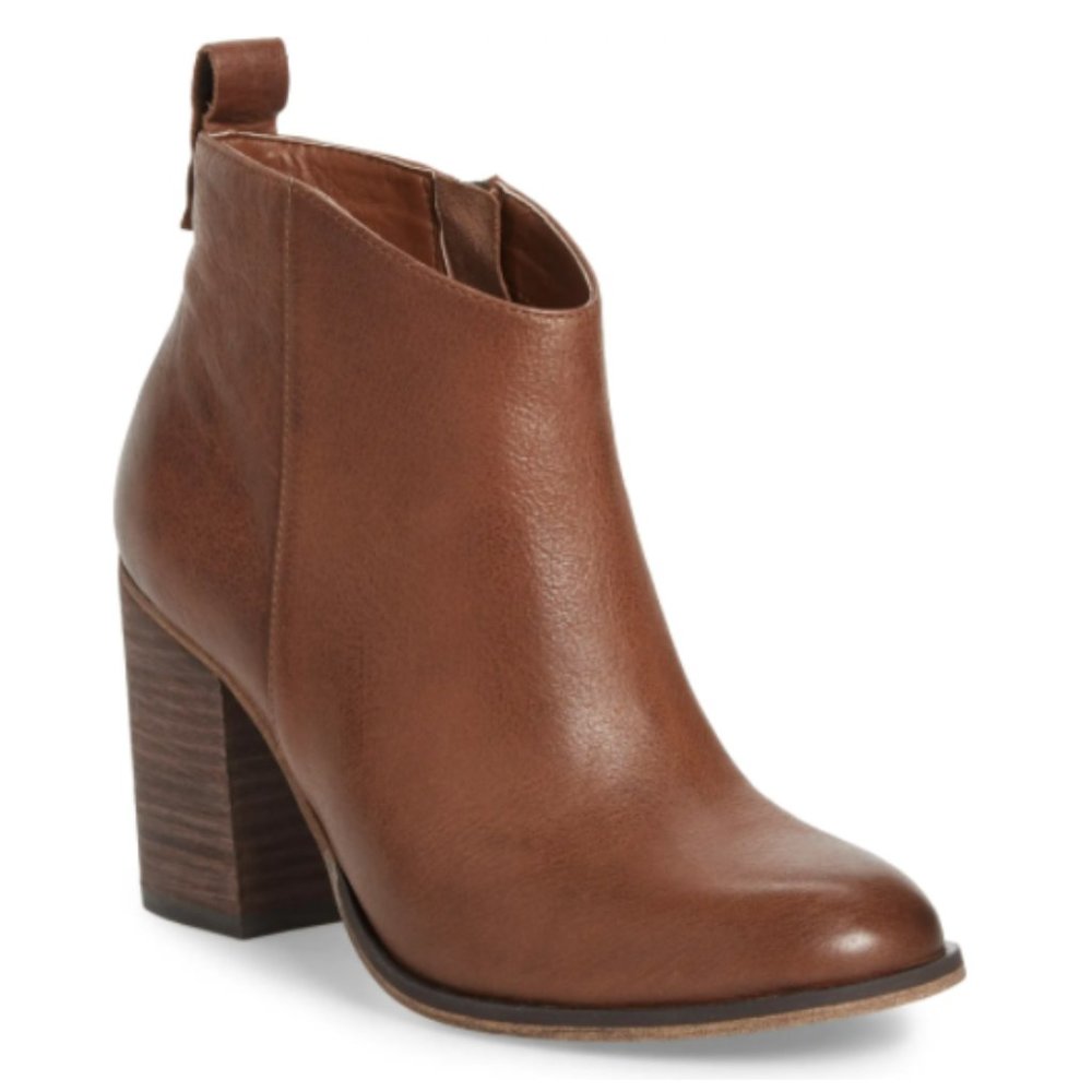BP Lance Leather Block Heel Bootie (size 8.5)